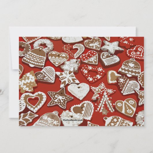 Weihnachtskabelwechsel-Party Einladung (Rückseite)