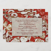 Weihnachtskabelwechsel-Party Einladung (Vorne/Hinten)