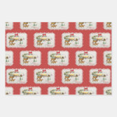 Weihnachtskabine & Deer Geschenkpapier Set (Vorderseite 3)