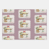 Weihnachtskabine & Deer Geschenkpapier Set (Vorderseite 2)