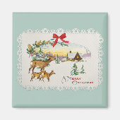 Weihnachtskabine & Deer Magnet (Vorne)