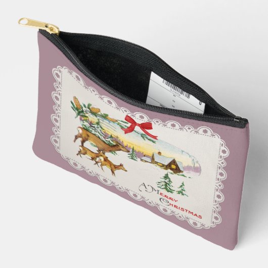 Weihnachtskabine & Deer Zubehörtasche (Offen)