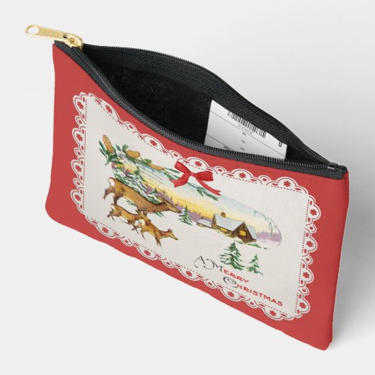 Weihnachtskabine & Deer Zubehörtasche (Offen)
