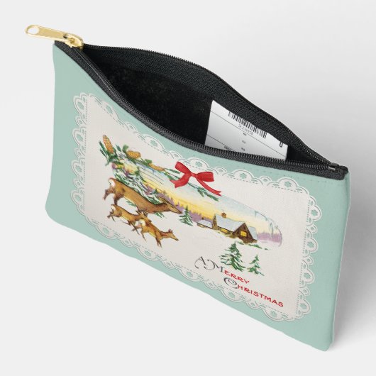 Weihnachtskabine & Deer Zubehörtasche (Offen)