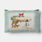 Weihnachtskabine & Deer Zubehörtasche (Vorderseite)