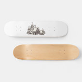 Weihnachtskabine im Norden Skateboard (Horizontal)