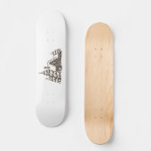 Weihnachtskabine im Norden Skateboard (Vorderseite)