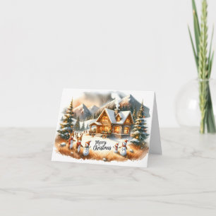 Weihnachtskabine Karte