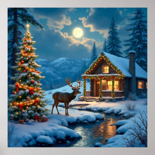 Weihnachtskabine Poster