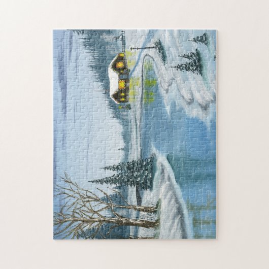 Weihnachtskabine Puzzle (Vertikal)