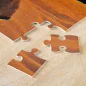 Weihnachtskabine Schnee Nacht Puzzle (Seite)