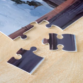 Weihnachtskabine Wald Winter Schnee Puzzle (Seite)