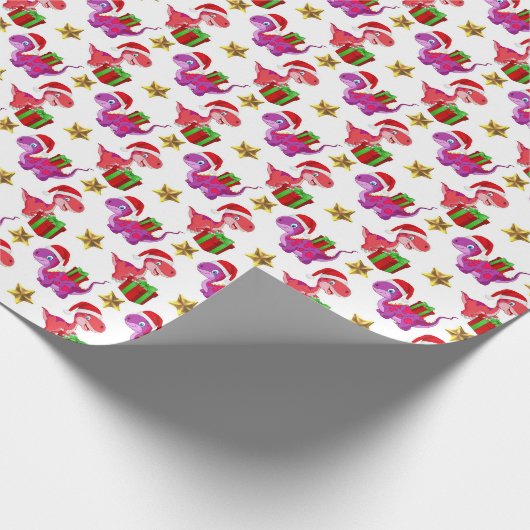 Weihnachtskachelmuster Geschenkpapier (Ecke)