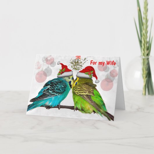 Weihnachtskadeln-EHEFRAU Feiertagskarte (Vorderseite)