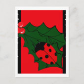 Weihnachtskäfer Feiertagspostkarte (Vorderseite)