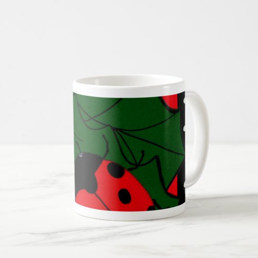 Weihnachtskäfer Kaffeetasse (VorderseiteRechts)