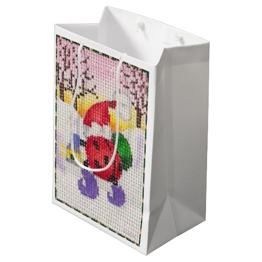 Weihnachtskäfer Mittlere Geschenktüte (Rückseite Schrägansicht)