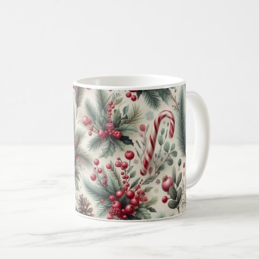 Weihnachtskaffee Candy Cane Tasse (VorderseiteRechts)
