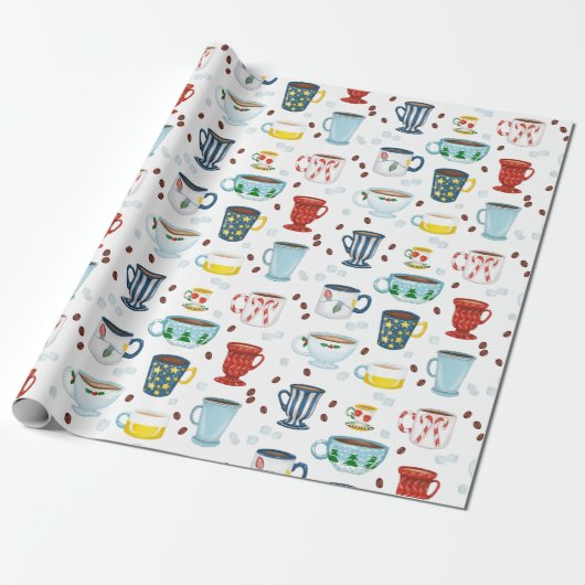 Weihnachtskaffee Date Cup of Cosy Geschenkpapier (Ungerollt)