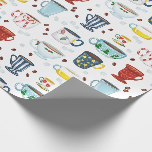Weihnachtskaffee Date Cup of Cosy Geschenkpapier (Ecke)