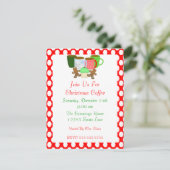 Weihnachtskaffee Einladung (Stehend Vorderseite)