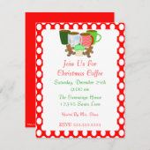 Weihnachtskaffee Einladung (Vorne/Hinten)