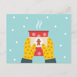 Weihnachtskaffee Faltkarte Postkarte