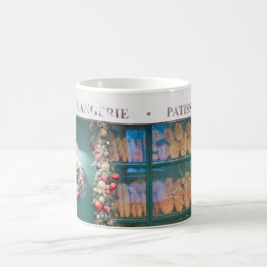 Weihnachtskaffee-Fassade mit Weihnachts-Deko Kaffeetasse (Mittel)