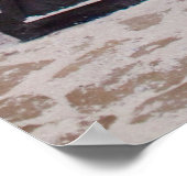 Weihnachtskaffee-Fassade mit Weihnachts-Deko Poster (Ecke)