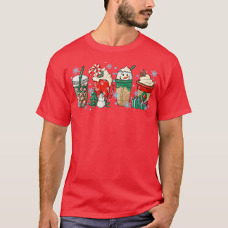 Weihnachtskaffee für Frauen Süßigkeiten Winter Gem T-Shirt
