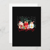 Weihnachtskaffee für Frauen Süßigkeiten Winterkaff Einladung (Vorne/Hinten)