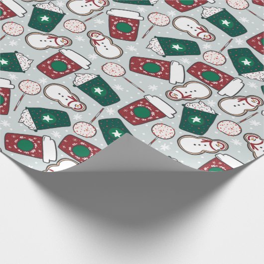 Weihnachtskaffee Geschenkpapier (Ecke)