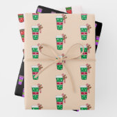 Weihnachtskaffee Getränke Geschenkpapier Set (Beispiel)