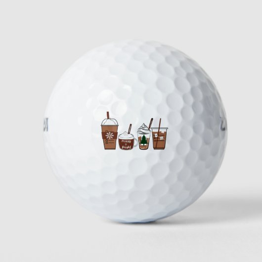 Weihnachtskaffee Golfball (Vorderseite)