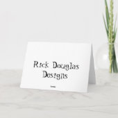 Weihnachtskaffee-Karte Feiertagskarte (Rückseite)