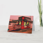 Weihnachtskaffee-Karte Feiertagskarte (Vorderseite)