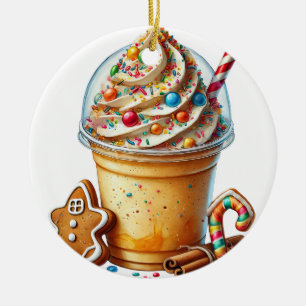 Weihnachtskaffee Keramik Ornament