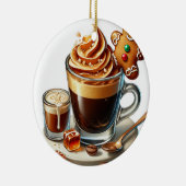 Weihnachtskaffee Keramik Ornament (Rechts)
