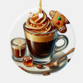 Weihnachtskaffee Keramik Ornament (Hinten)