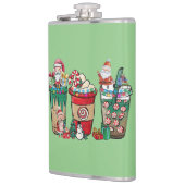 Weihnachtskaffee Latte Cosy Winter Weihnachtsmante Flachmann (Links)