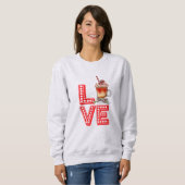 Weihnachtskaffee Liebe Kaffeeliebhaber Sweatshirt (Vorne ganz)