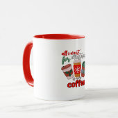 Weihnachtskaffee Lover Holiday Tasse (Vorderseite Links)