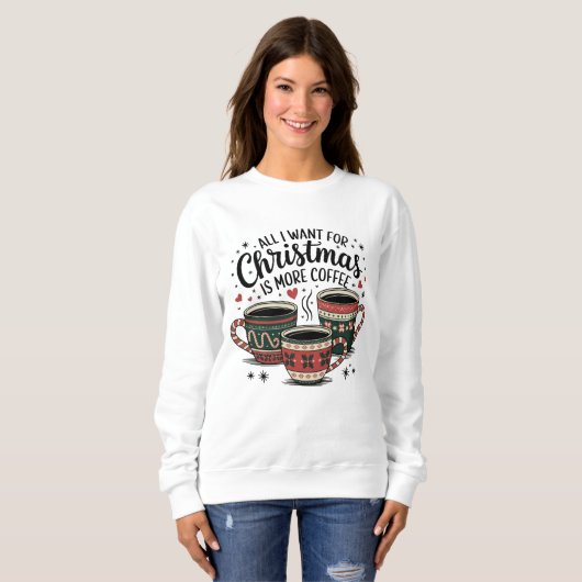 Weihnachtskaffee Lover Sweatshirt (Vorne ganz)