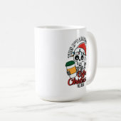 Weihnachtskaffee mit festem Skelettdesign Kaffeetasse (VorderseiteRechts)