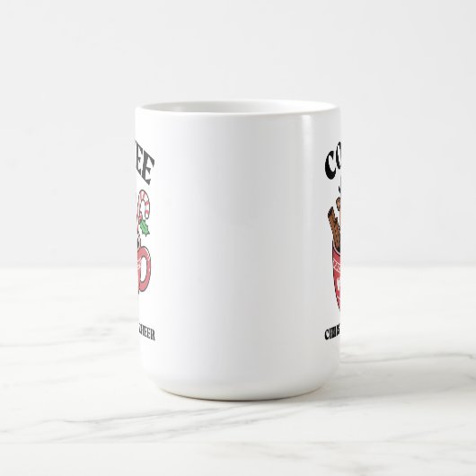 Weihnachtskaffee mit festlichen Dekorationen Kaffeetasse (Mittel)