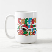 Weihnachtskaffee mit festlichen Redewendungen Kaffeetasse (Links)