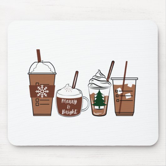 Weihnachtskaffee Mousepad (Vorne)