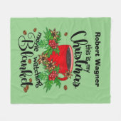 Weihnachtskaffee - Name Fleecedecke (Vorderseite (Horizontal))