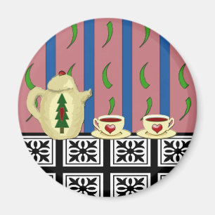 Weihnachtskaffee oder -tee magnet