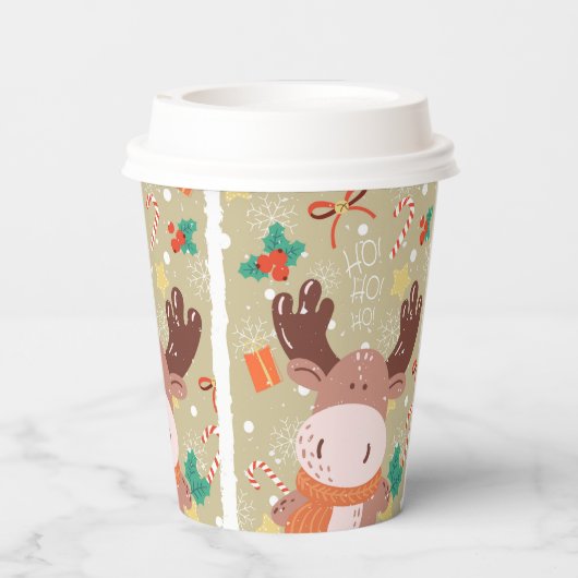 Weihnachtskaffee Pappbecher (Rückseite)